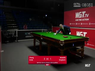 2023斯諾克德國大師賽資格賽 張安達(dá)5-3多爾格姆 20231220