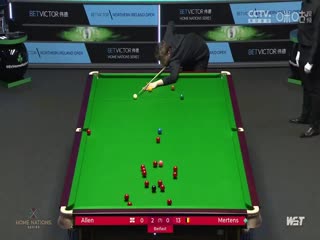 斯諾克 馬克·艾倫4-0本·米爾滕斯 20231022（李照）