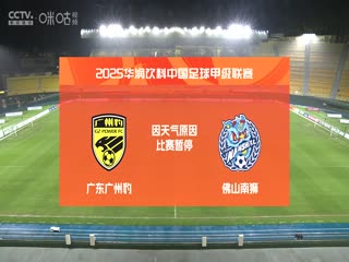 中甲聯(lián)賽 廣東廣州豹VS佛山南獅 20250427
