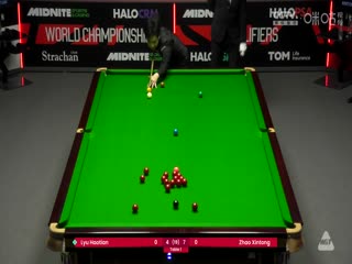 斯諾克世錦賽資格賽64進(jìn)32 呂昊天4-10趙心童（第二階段） 20250413